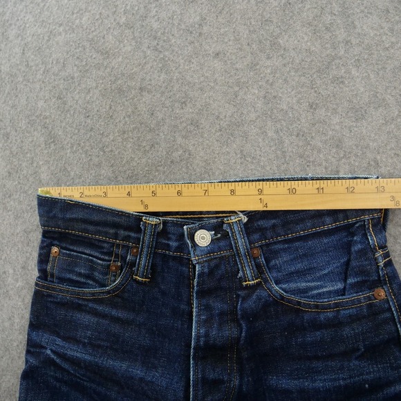 Alchemist Fab Four Jeans Womens 25 Blue Slim Straight Selvedge Mid Rise Japanese - Picture 9 of 12
